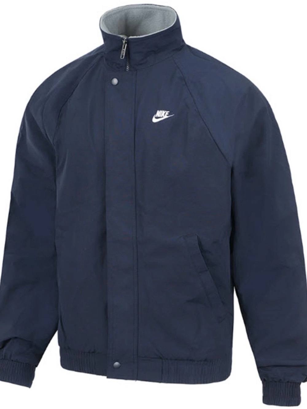 Nike Men's Navy Blue Full-Zip Windbreaker Jacket